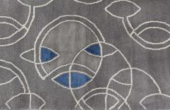 Doris Leslie Blau Collection Modern Hummingbird Silver Handmade Wool Silk Rug - 4008642