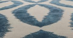 Doris Leslie Blau Collection Modern Mandorla Hand Carved Silk Design Rug - 3580185
