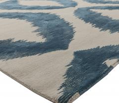 Doris Leslie Blau Collection Modern Mandorla Hand Carved Silk Design Rug - 3580187