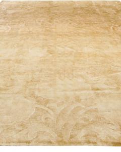 Doris Leslie Blau Collection Modern Marble Floral Silk Rug - 3586887