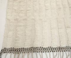 Doris Leslie Blau Collection Modern Moroccan Beige High Low Knotted Wool Rug - 3580191
