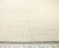 Doris Leslie Blau Collection Modern Moroccan Beige High Low Knotted Wool Rug - 3580192