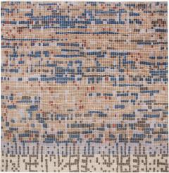 Doris Leslie Blau Collection Modern Multi color Pool Tile Geometric Design Rug - 3578784
