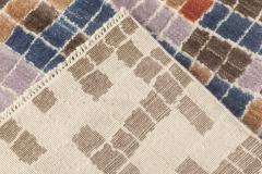 Doris Leslie Blau Collection Modern Multi color Pool Tile Geometric Design Rug - 3578787
