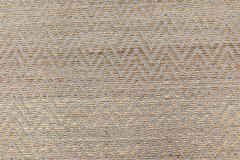 Doris Leslie Blau Collection Modern Striped Brown Gold Gray Flat Weave Wool Rug - 3578321