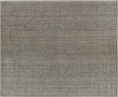 Doris Leslie Blau Collection New Traditional Inspired Beige Blue Wool Rug - 3580253