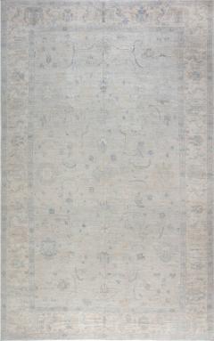 Doris Leslie Blau Collection Oushak Design Blue Gray Green and Purple Rug - 3580268