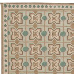 Doris Leslie Blau Collection Oversized Geometric Flat Weave Wool Rug - 3581592