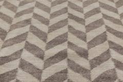 Doris Leslie Blau Collection Oversized Geometric Terra Rug in Natural Wool - 3580307