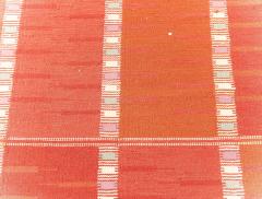 Doris Leslie Blau Collection Oversized Swedish Style Red Orange Flat weave Rug - 3578451