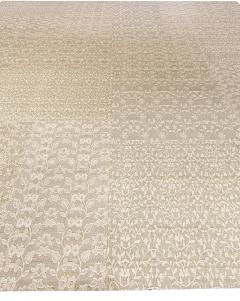 Doris Leslie Blau Collection Patchwork Like MM Gray Handmade Wool Rug - 3581607