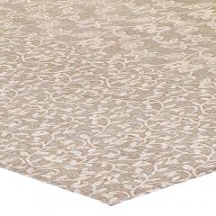 Doris Leslie Blau Collection Patchwork Like MM Gray Handmade Wool Rug - 3581610