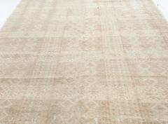 Doris Leslie Blau Collection Samarkand Beige and Brown Handmade Wool Carpet - 3580368