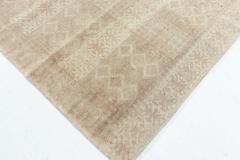 Doris Leslie Blau Collection Samarkand Beige and Brown Handmade Wool Carpet - 3580370