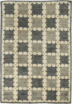Doris Leslie Blau Collection Scandinavian Design Geometric Hand Knotted Wool Rug - 3578217