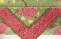 Doris Leslie Blau Collection Scandinavian Style Green Yellow Handmade Rug 37 - 3578854