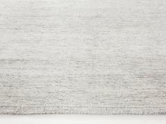 Doris Leslie Blau Collection Solid Light Gray Bauer Handmade Wool Rug III - 3580388