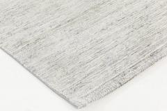 Doris Leslie Blau Collection Solid Light Gray Bauer Handmade Wool Rug III - 3580391