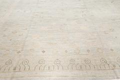 Doris Leslie Blau Collection Square Samarkand Botanic Beige and Gray Rug - 3580399