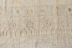 Doris Leslie Blau Collection Square Samarkand Botanic Beige and Gray Rug - 3580403