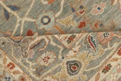 Doris Leslie Blau Collection Sultanabad Inspired Beige Blue Brown Pink Rug - 4008618