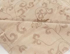 Doris Leslie Blau Collection Surface Subtly Floral Beige and Brown Silk Rug - 3580407