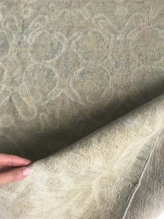 Doris Leslie Blau Collection Tabriz Design Brown and Beige Handmade Wool Rug - 3580433