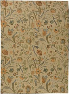 Doris Leslie Blau Collection Tibetan European Inspired Floral Handmade Wool Rug - 3578445