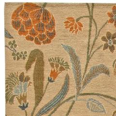 Doris Leslie Blau Collection Tibetan European Inspired Floral Handmade Wool Rug - 3578448