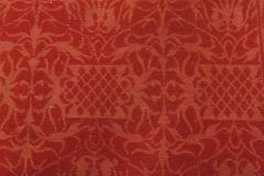 Doris Leslie Blau Collection Tibetan Red Floral Design Handmade Wool Rug - 3580456