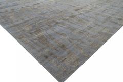 Doris Leslie Blau Collection Tibetan Shadows Mauve Brown Silk Wool Modern Rug - 3578188