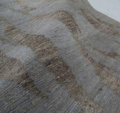Doris Leslie Blau Collection Tibetan Shadows Mauve Brown Silk Wool Modern Rug - 3578190