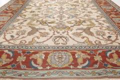 Doris Leslie Blau Collection Traditional Floral Design Flat Weave Wool Rug - 3580488