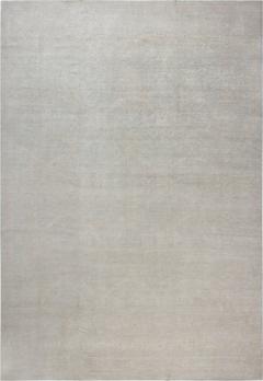 Doris Leslie Blau Collection Traditional Oriental Inspired Beige Blue Wool Rug - 3578616