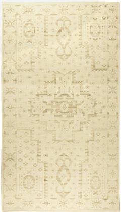 Doris Leslie Blau Collection Traditional Oriental Inspired Beige Handmade Rug - 3578945