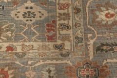 Doris Leslie Blau Collection Traditional Sultanabad Design Blue and Gray Rug - 3580506