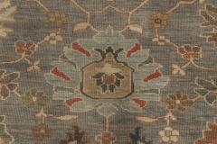 Doris Leslie Blau Collection Traditional Sultanabad Design Blue and Gray Rug - 3580509