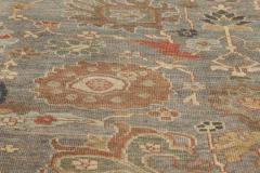 Doris Leslie Blau Collection Traditional Sultanabad Design Blue and Gray Rug - 3580510