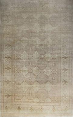 Doris Leslie Blau Collection Traditional Tabriz Inspired Beige Handmade Wool Rug - 3578242