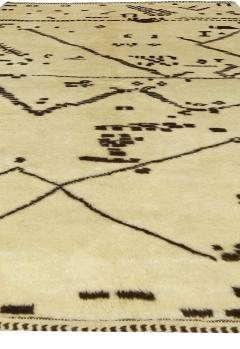 Doris Leslie Blau Collection Tribal Design Moroccan Style Handmade Wool Rug - 3580525