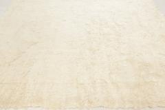 Doris Leslie Blau Collection Tribal Style Moroccan White Handmade Wool Runner - 3580535