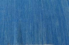 Doris Leslie Blau Collection Turkish Modern Kilim Beige and Blue Wool Rug - 3580546