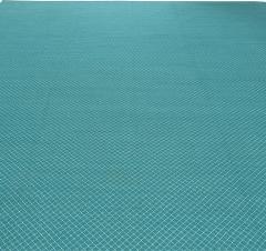 Doris Leslie Blau Collection Turquoise Geometric Design Flat weave Viscose Rug - 3578694