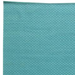 Doris Leslie Blau Collection Turquoise Geometric Design Flat weave Viscose Rug - 3578695