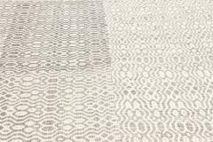 Doris Leslie Blau Collection White Gray Flat Weave Wool Rug - 3586846