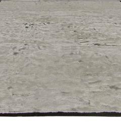 Doris Leslie Blau Collection high quality Modern Gray Handmade Wool Rug - 3581131