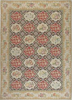 Doris Leslie Blau Colllection Bessarabian Floral Design Wool Rug - 3581772