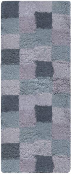 Doris Leslie Blau Contemporary Bluebell Blue Purple Swedish Rya Design Wool Rug - 3578265