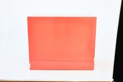 Dorothy Draper AUTHENTIC DOROTHY DRAPER ESPANA CHEST IN CORAL LACQUER - 1089010