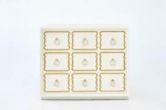 Dorothy Draper Authentic Dorothy Draper Espa a Chest in Ivory White Chocolate circa 1955 - 2154682